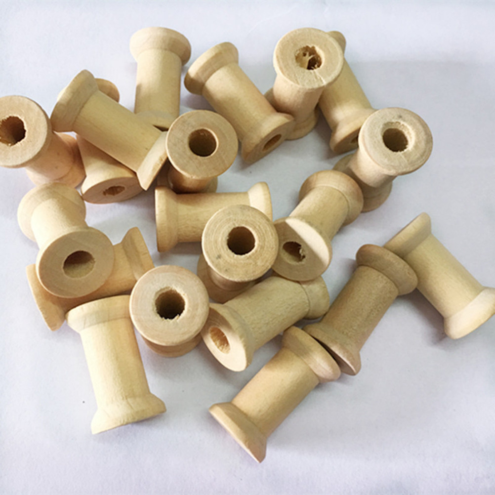 60 Pcs Bobbins Sewing Natural  - Embroidery Craft ulasan dan harga