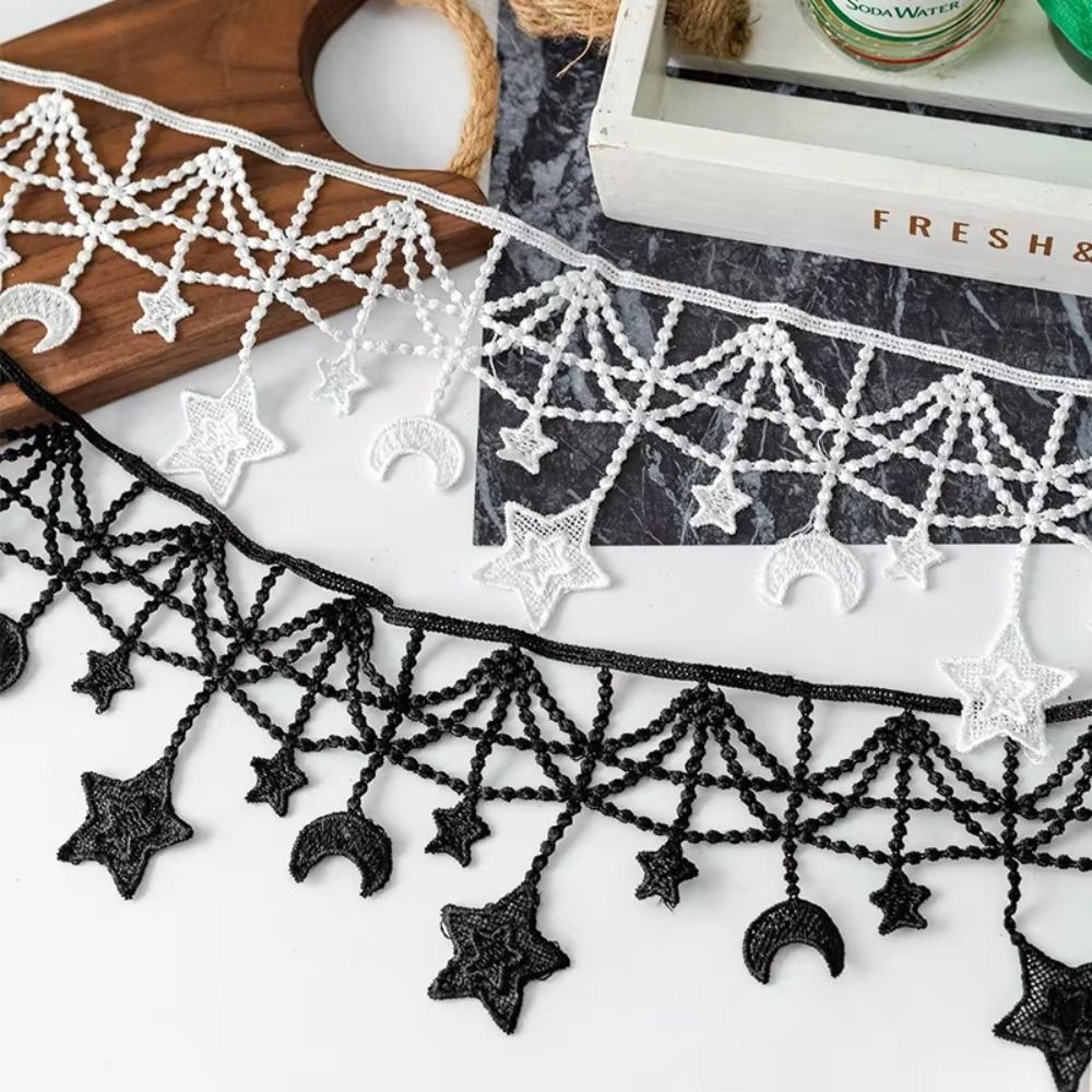 Black And White Lace Trim Ribb - Lace Ribbon Trim ulasan dan harga