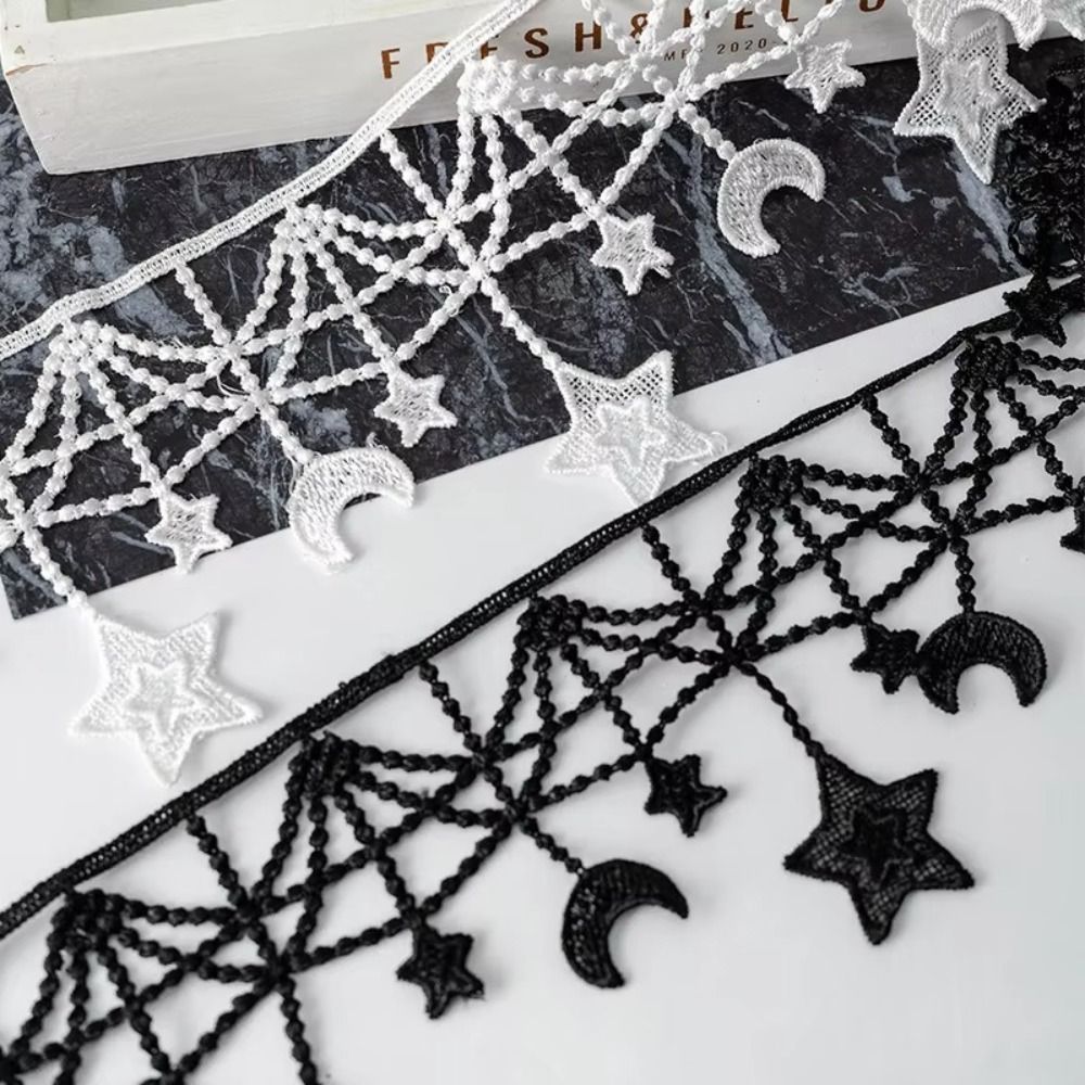 Black And White Lace Trim Ribb - Lace Ribbon Trim ulasan dan harga