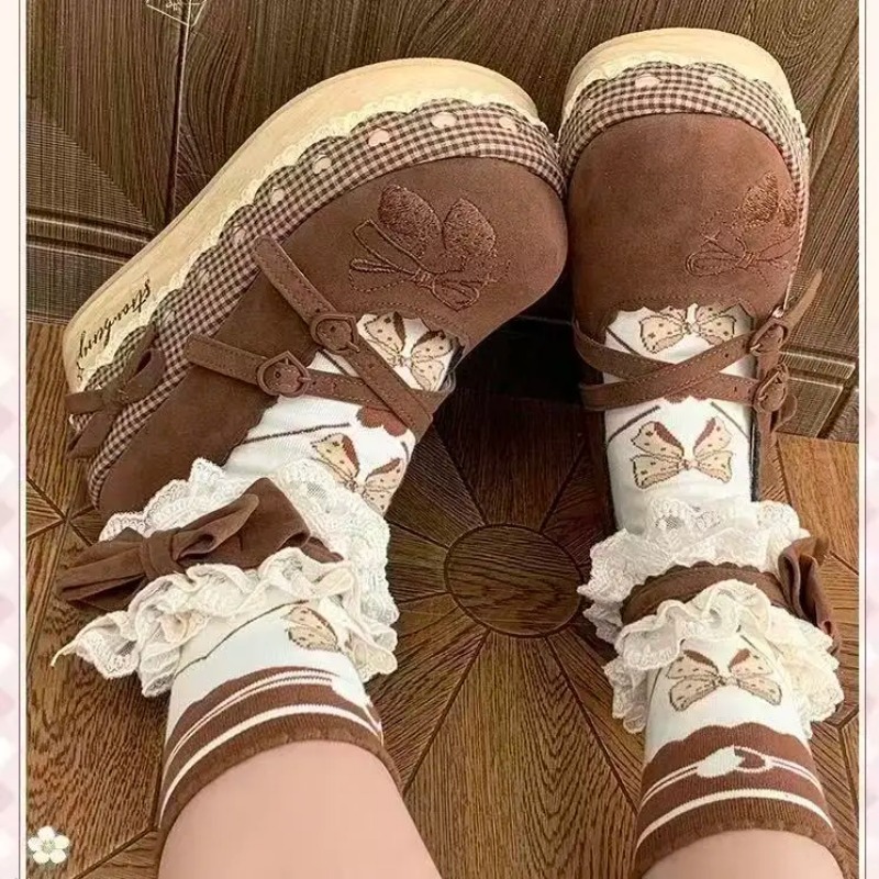 Lolita High Heels Height Incre - Embroidery Embellishments ulasan dan harga