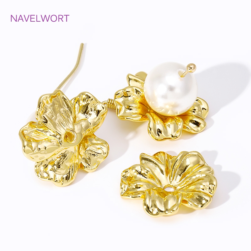18K Gold Plated Large Flower B - Embellishment Crafts ulasan dan harga