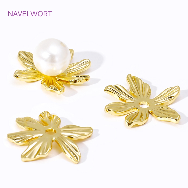 18K Gold Plated Large Flower B - Embellishment Crafts ulasan dan harga