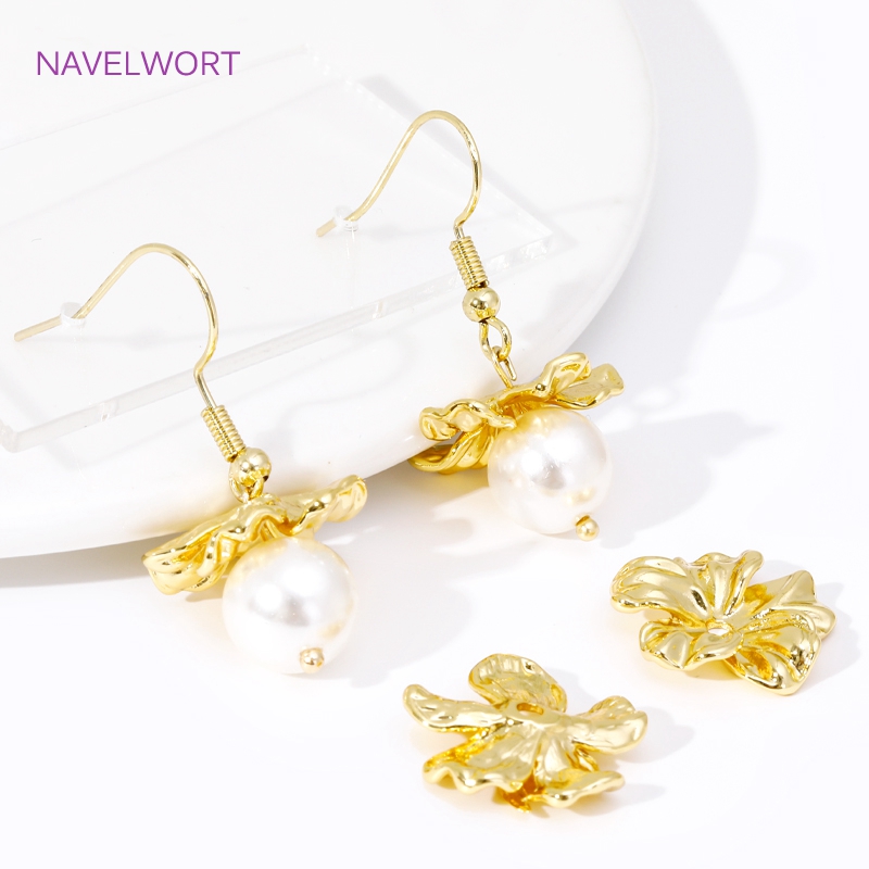 18K Gold Plated Large Flower B - Embellishment Crafts ulasan dan harga