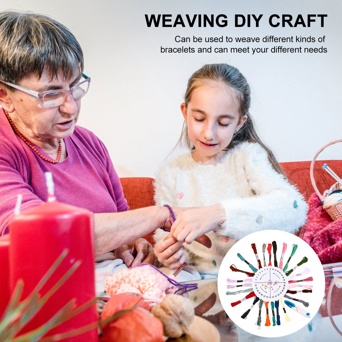 Friendship Bracelet Making Kit - Embroidery Craft ulasan dan harga