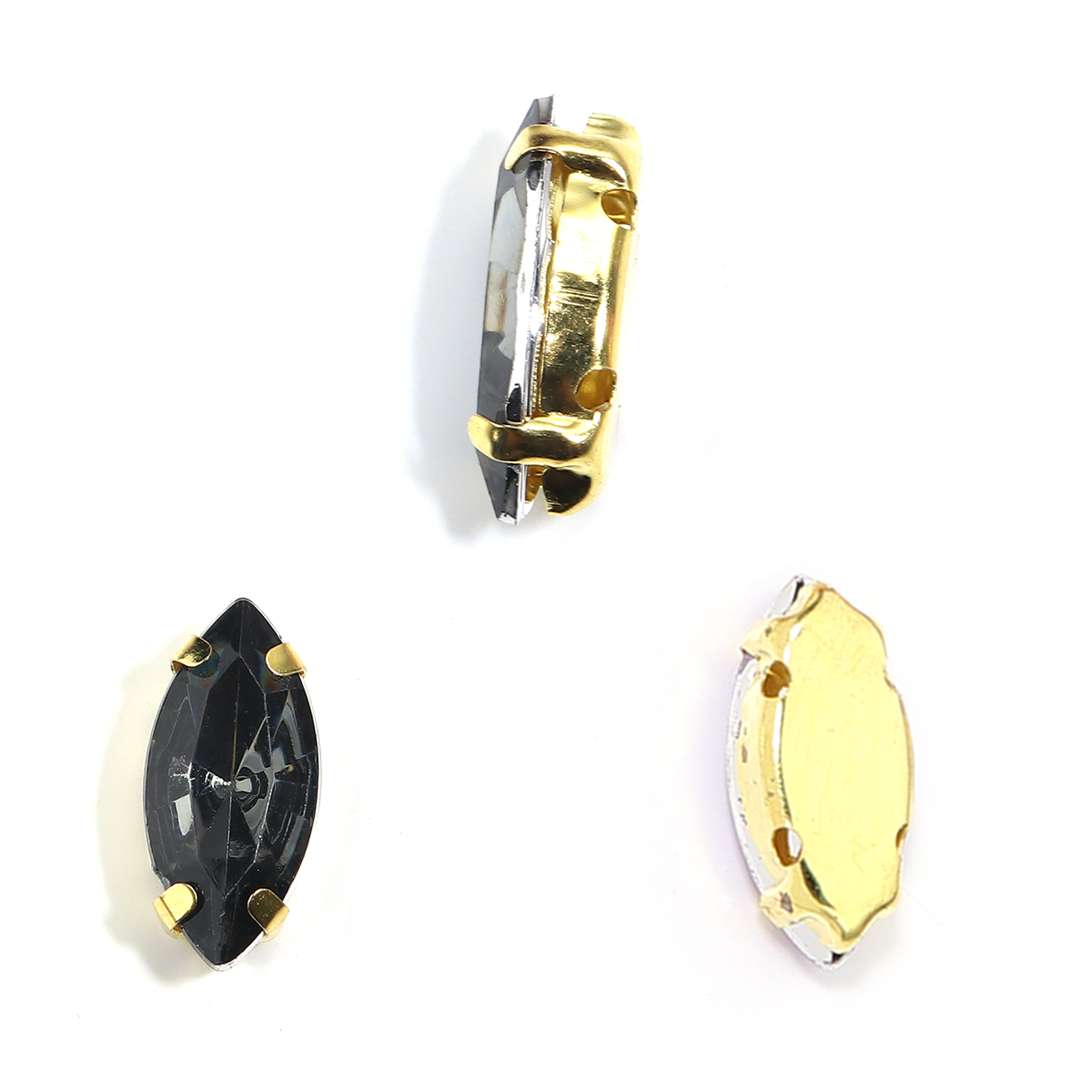 50pcs/lot Horse Eye Shape Claw - Sew On Rhinestone ulasan dan harga