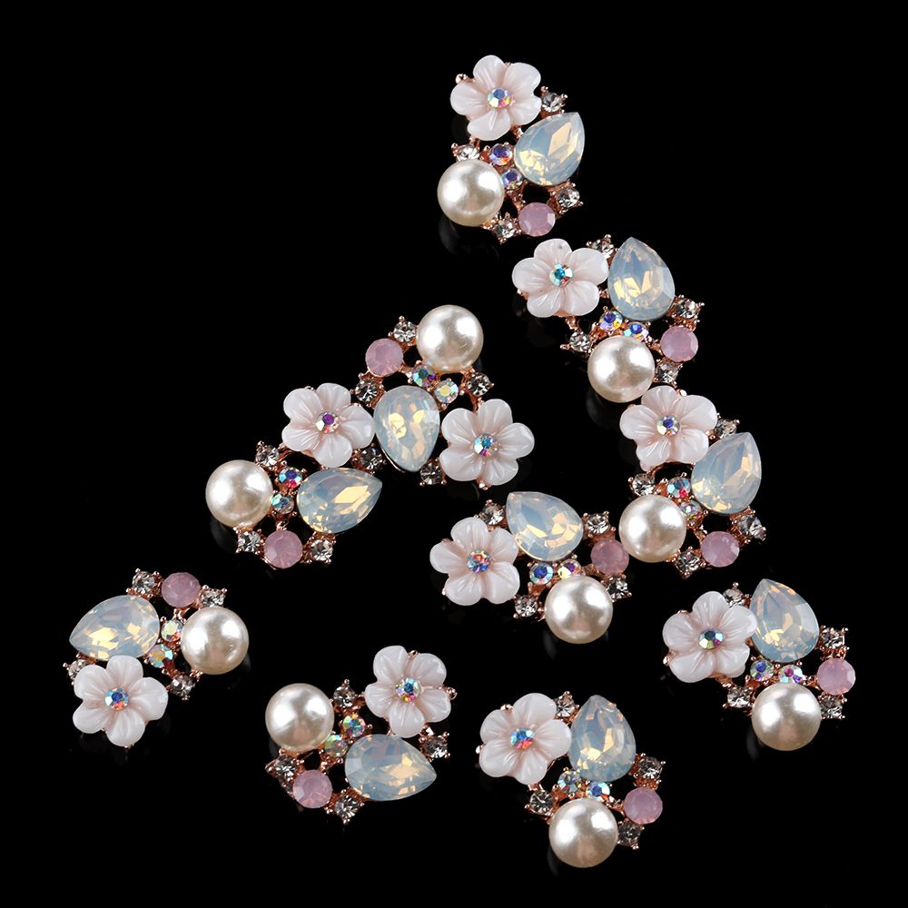 10PCS Plating Apparel Flatback - Sew On Rhinestone ulasan dan harga