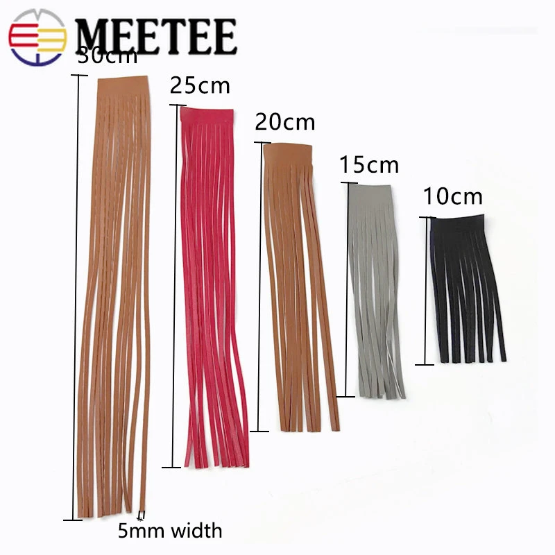 1Meter Meetee 10-30cmX5mm PU L - Beaded Trim Fringe ulasan dan harga