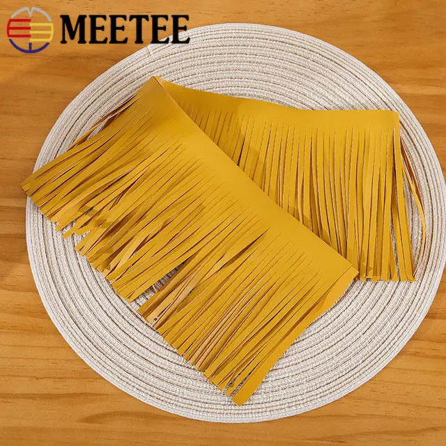 1Meter Meetee 10-30cmX5mm PU L - Beaded Trim Fringe ulasan dan harga