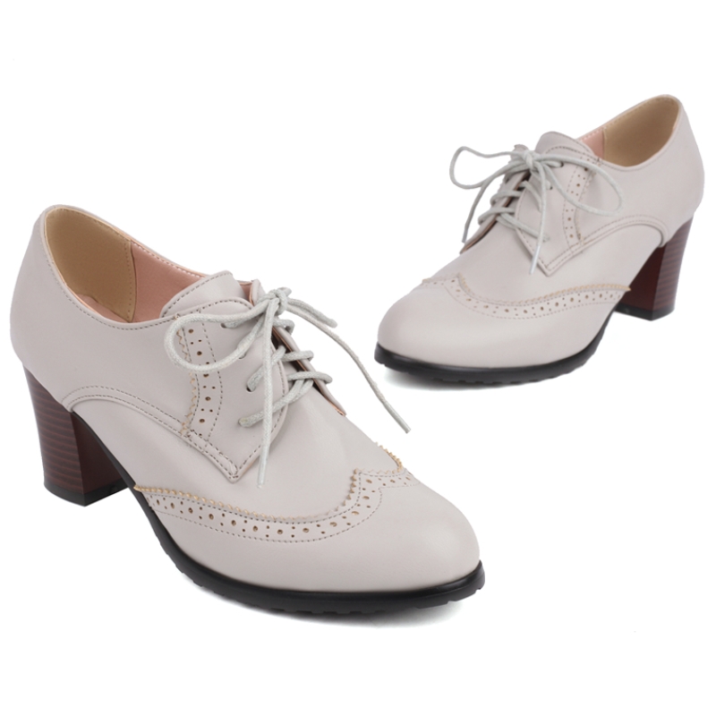 Vintage Women's High Heels Loa - Guipure Lace Panel ulasan dan harga