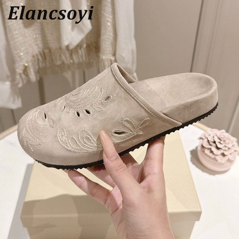 Lazy Mules Shoes Women's Embro - Embroidery Embellishments ulasan dan harga