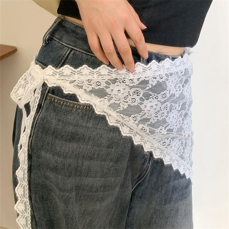 Triangle Lace Short Skirt Half - Lace Ribbon Trim ulasan dan harga