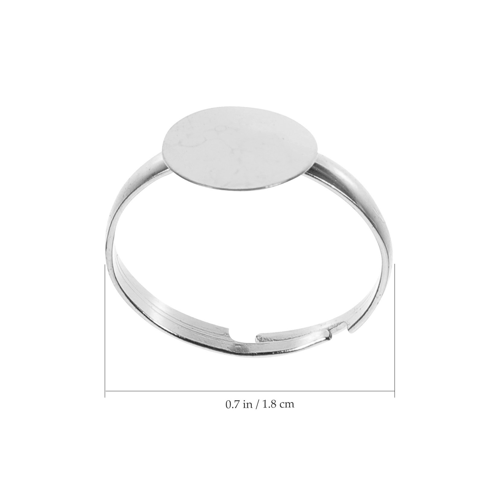 100Pcs Alloy Ring Blanks for D - Embellishment Crafts ulasan dan harga