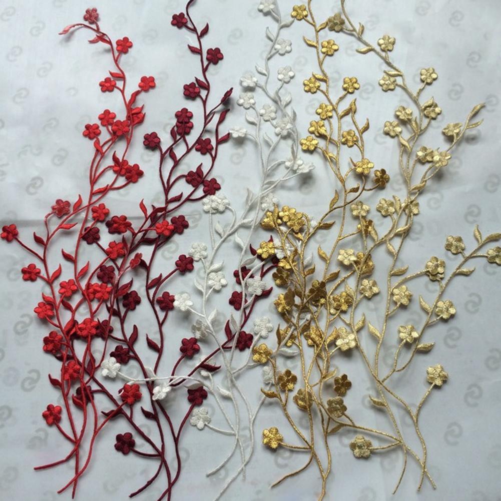 3D Flower Applique Plum Blosso - Applique Patch Flower ulasan dan harga