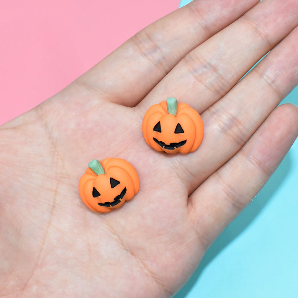 20Pcs Halloween Pumpkin Resin  - Embellishment Crafts ulasan dan harga