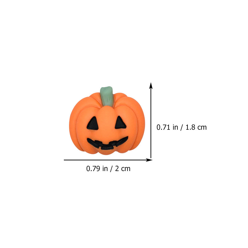 20Pcs Halloween Pumpkin Resin  - Embellishment Crafts ulasan dan harga