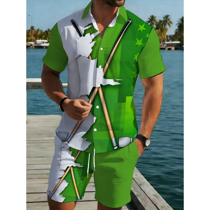 Men's Lightweight Casual Green - Embellish Knit ulasan dan harga
