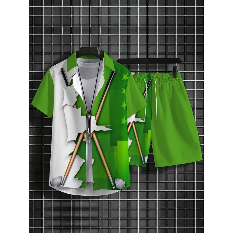 Men's Lightweight Casual Green - Embellish Knit ulasan dan harga